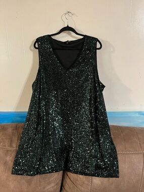 Excellent Condition Lilly Morgan Sequin Mini Dress Size 3X